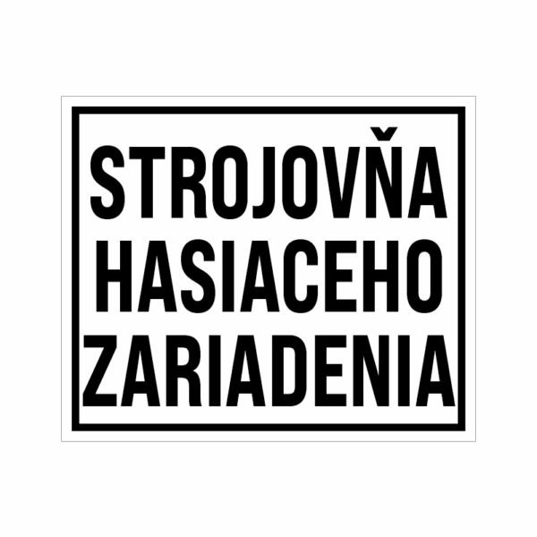 Strojovňa hasiaceho zariadenia