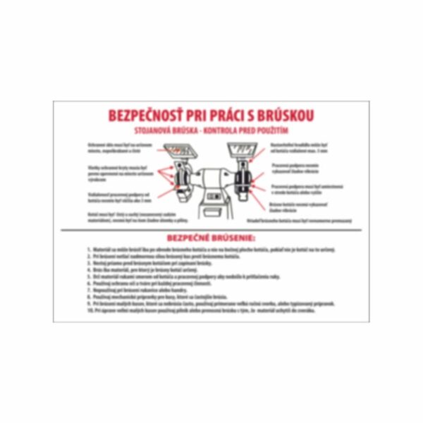 Bezpečnosť práce pri práci so stojanovou brúskou