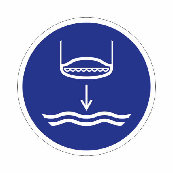 ISO M039 Spustite záchranný čln na vodu