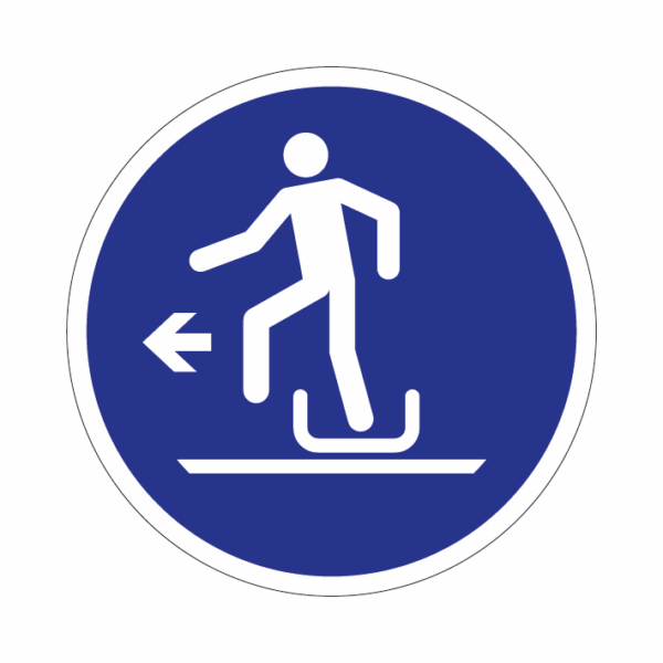 ISO M050 Zostup z tobogánu doľava