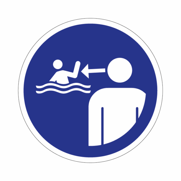 ISO M054 Majte deti pod dohľadom vo vode