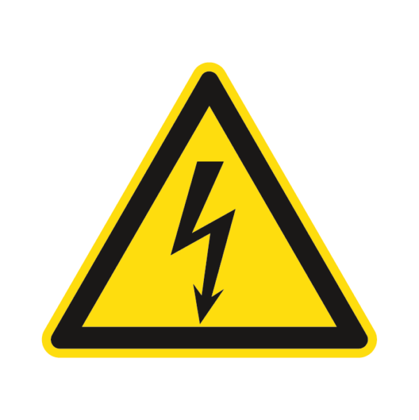 ISO W012 Nebezpečenstvo od elektriny