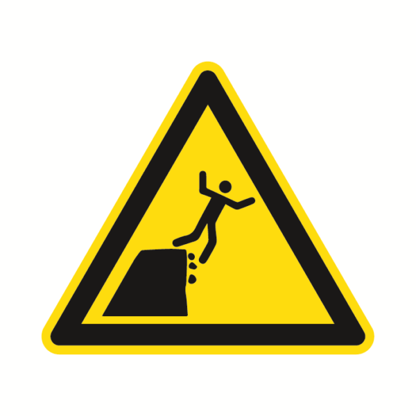 ISO W052 Nestabilná hrana útesu