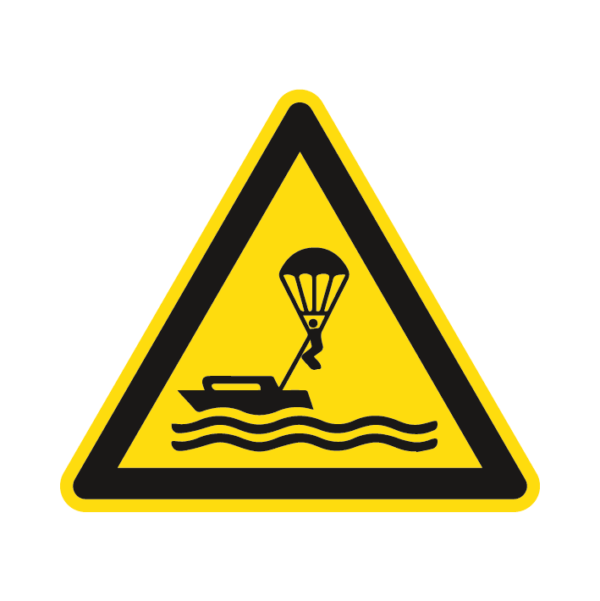 ISO W063 Varovanie pred parasailingom