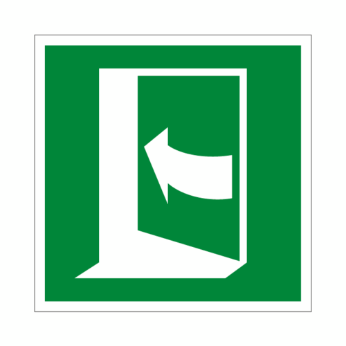 ISO E022 Dvere otvorte zatlačením vľavo