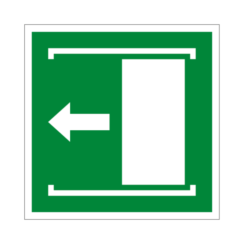 ISO E034 Dvere otvor posúvaním doľava