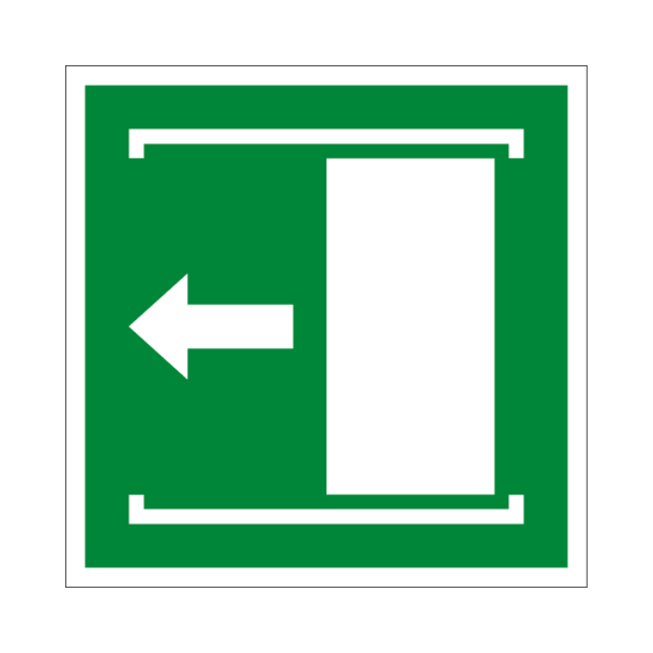 ISO E034 Dvere otvor posúvaním doľava