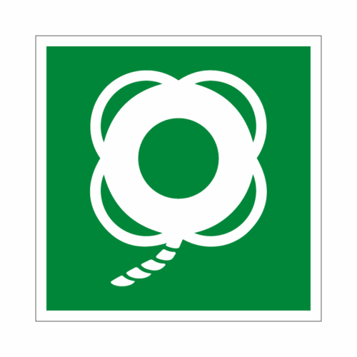 ISO E041 Záchranné koleso s lanom