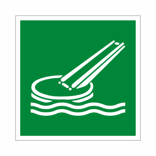 ISO E054 Námorná evakuačná šmýkačka