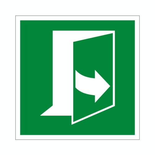 ISO E057 Dvere otvorte potiahnutím za ľavú stranu