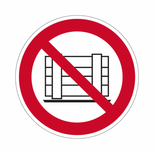 ISO P023 Zákaz skladovania