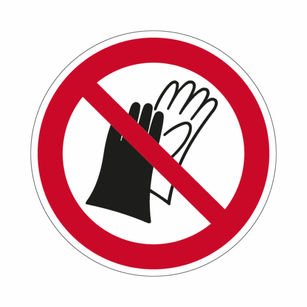 ISO P028 Nepoužívajte rukavice