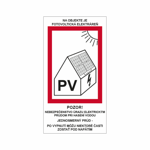 Objekt PV pre fotovoltické zariadenia