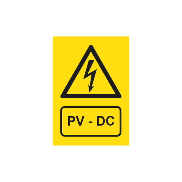 Značka PV-DC pre fotovoltické zariadenia