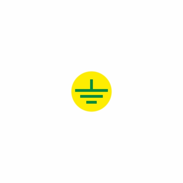08 - uzemnenie žlto zelené - označovacia elektrotechnická značka