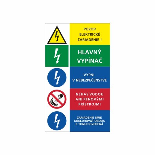 16+3 Päťkombinácia - označovacia elektrotechnická značka