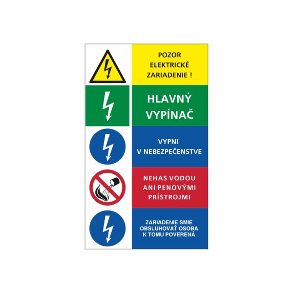 16+3 Päťkombinácia - označovacia elektrotechnická značka