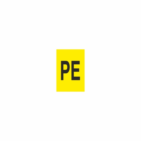 PE 30x15 mm - označovacia elektrotechnická značka