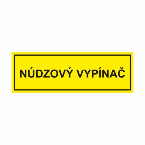 40 Núdzový vypínač - označovacia elektrotechnická značka