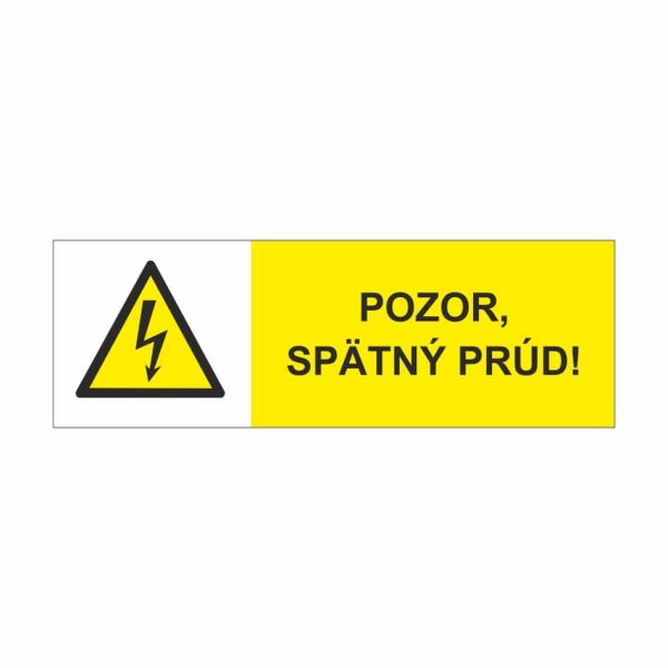 42 Pozor spätný prúd - označovacia elektrotechnická značka