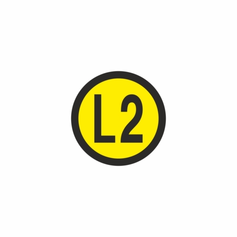 E022SE L2 - označovacia elektrotechnická značka