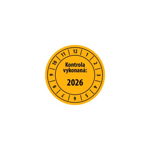 K001 - Kontrolný a kalibračný štítok