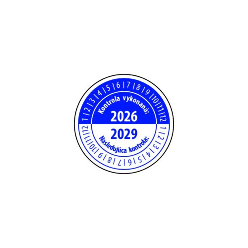 K006 - Kontrolný a kalibračný štítok