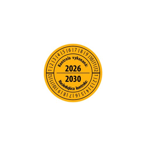 K007 - Kontrolný a kalibračný štítok