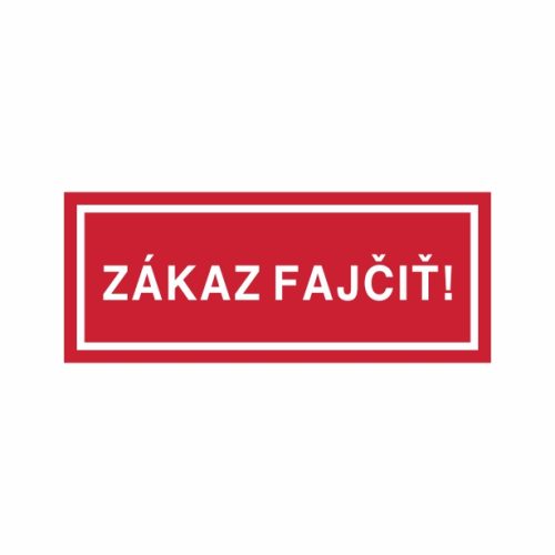 Zákaz fajčiť - textová značka M03