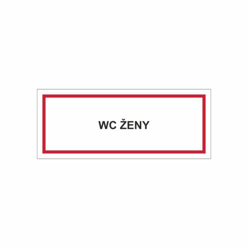WC ženy - textová značka M41