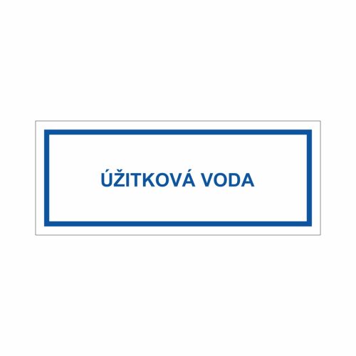 Úžitková voda - textová značka M45