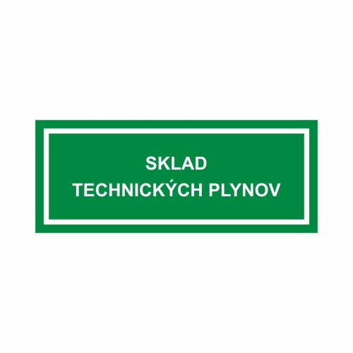 Sklad technických plynov - textová značka M55