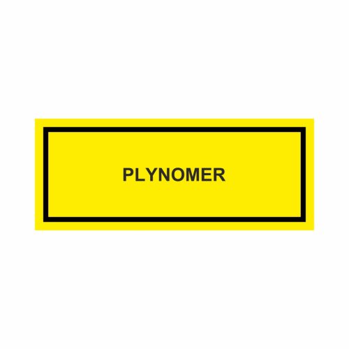 Plynomer - textová značka M60