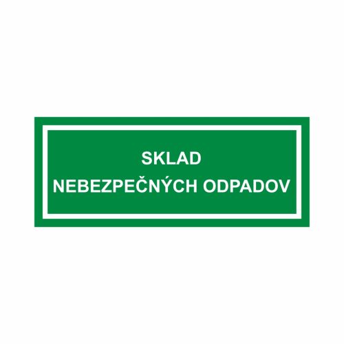 Sklad nebezpečných odpadov - textová značka M64