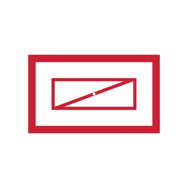 Požiarna klapka symbol - označenie požiarneho uzáveru