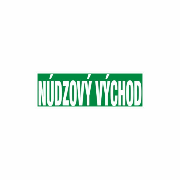 Núdzový východ - označenie únikového východu