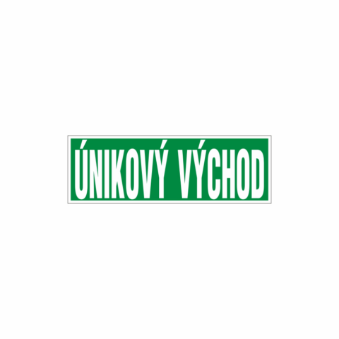 Únikový východ - označenie únikového východu