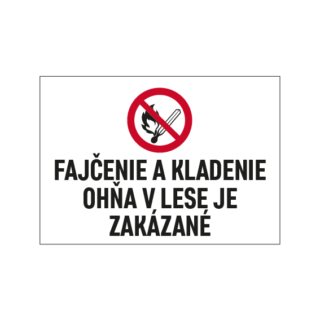 Fajčenie a kladenie ohňa v lese je zakázané
